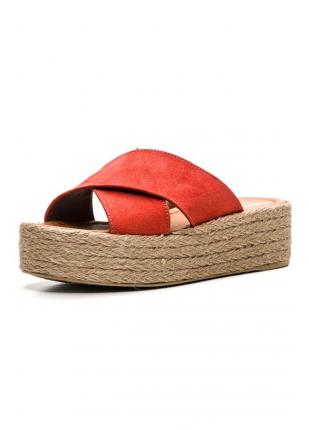 Agnella Nar Çiçeği Süet Terlik