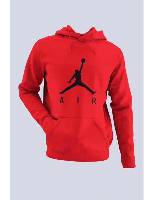 Air Jordan 03 Kırmızı NBA Erkek Kapşonlu Sweatshirt - Hoodie