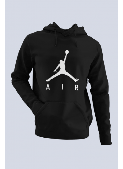 Air Jordan 03 Siyah NBA Erkek Kapşonlu Sweatshirt - Hoodie